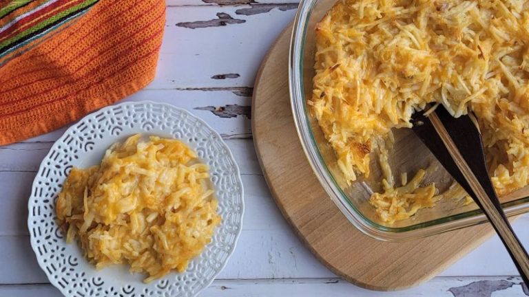 potato casserole, potato, casserole, side dish, potato side dish, easy side dish recipe, hash brown casserole
